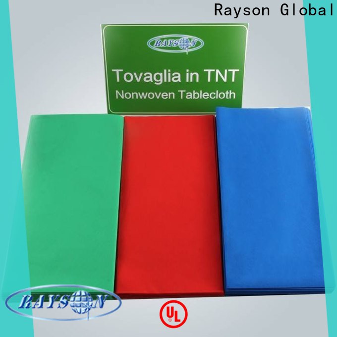rayson nonwoven nonwoven tnt fabric table cloth manufacturer