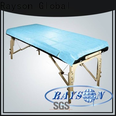 rayson nonwoven Rayson Wholesale OEM disposable nonwoven bed sheet in bulk