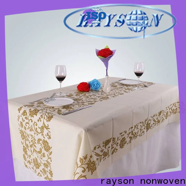 rayson nonwoven Bulk buy ODM nonwoven custom tablecloths cheap supplier