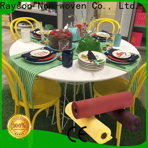 Rayson Custom ODM nonwoven tnt fabric tablecloth factory