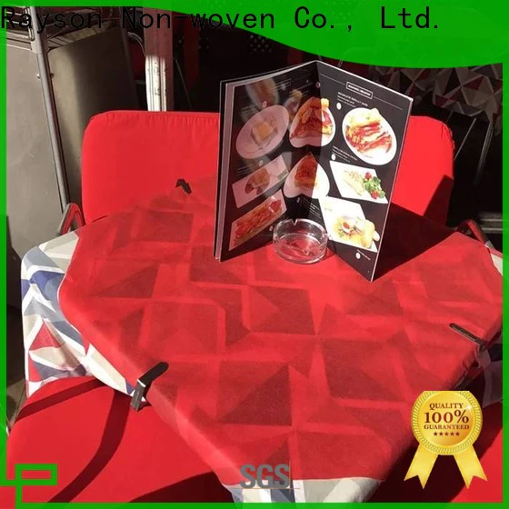 rayson nonwoven Wholesale best nonwoven disposable custom tablecloth with logo company