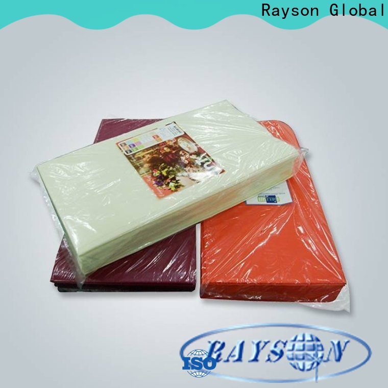 rayson nonwoven rose gold disposable tablecloth manufacturer