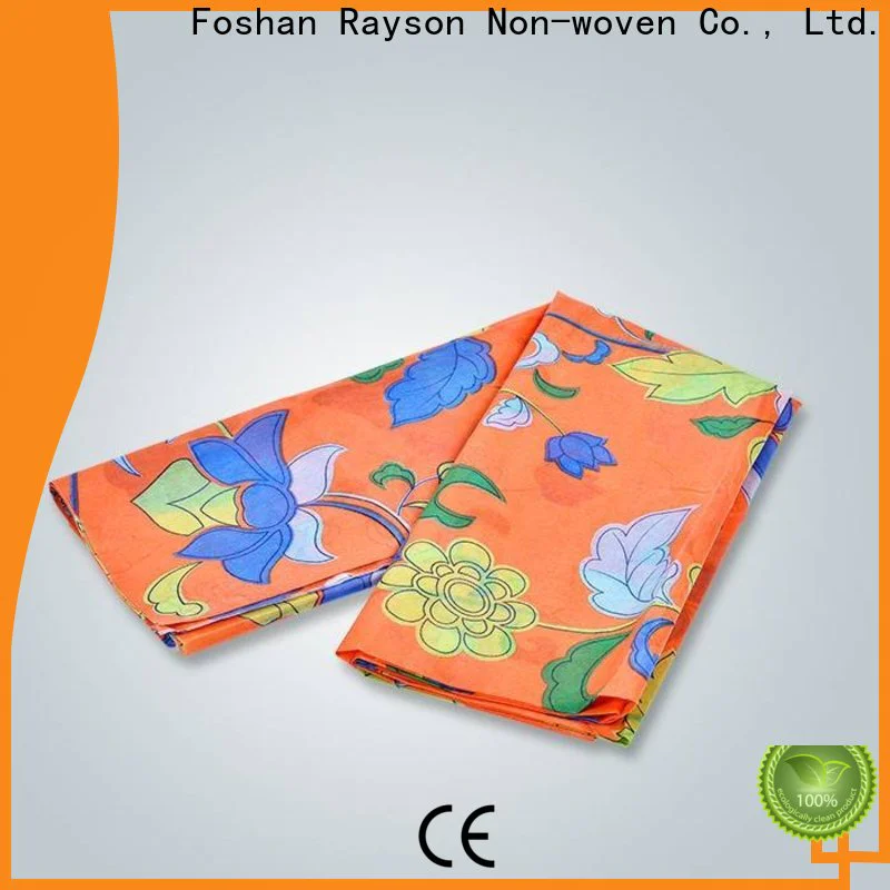 rayson nonwoven printed polyester fabric wholesale supplier