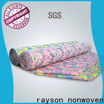 rayson nonwoven large floral print upholstery fabric supplier