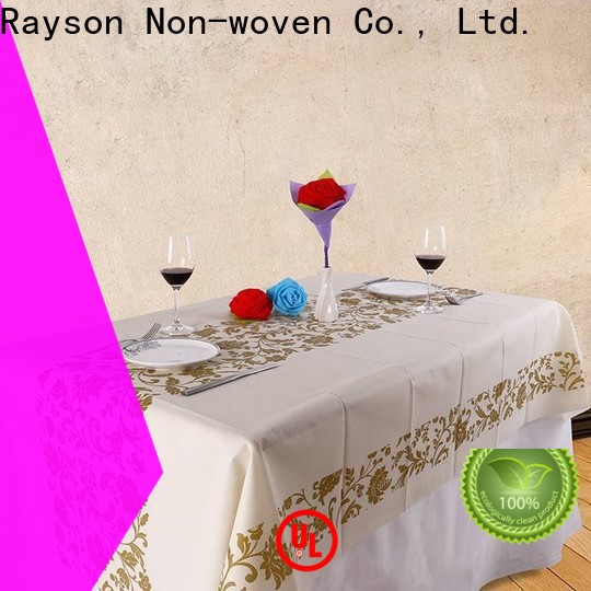 rayson nonwoven burgundy disposable tablecloth manufacturer