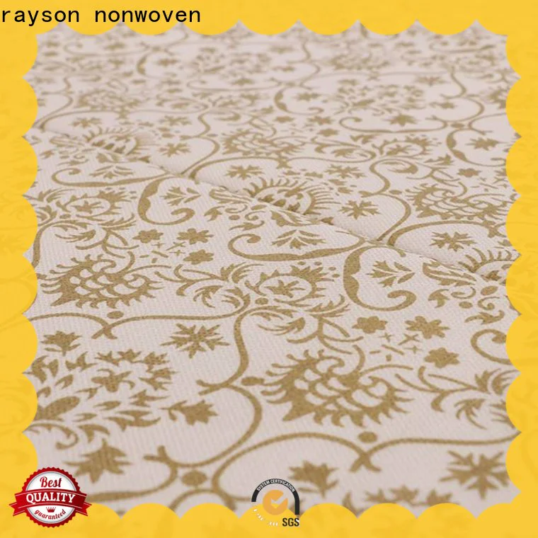 rayson nonwoven Bulk purchase nonwoven disposable printed tablecloths for trade shows supplier