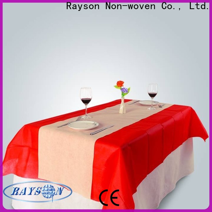 rayson nonwoven Rayson OEM nonwoven disposable tablecloth roll in bulk