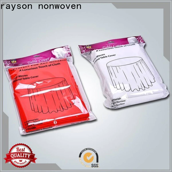 rayson nonwoven fabric round fitted tablecloths price