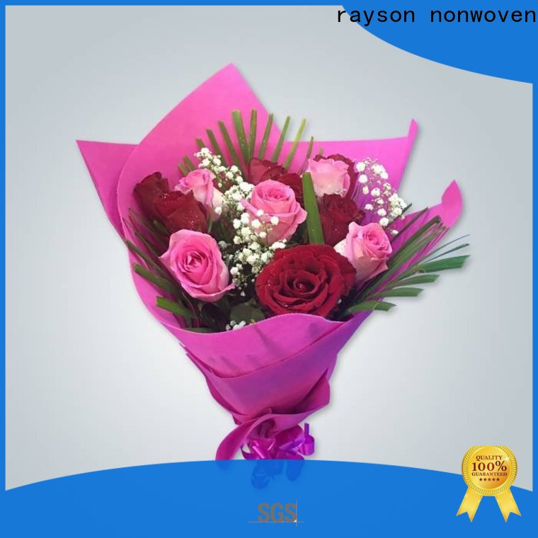 Rayson best nonwoven flower wrapping factory flower gift shops