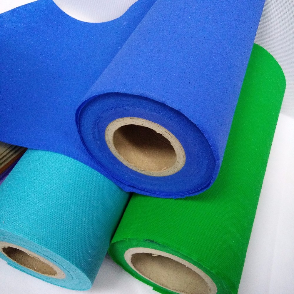 Hot Sell All Color TNT Biodegradable Disposable Non Woven Table Cloth By roll