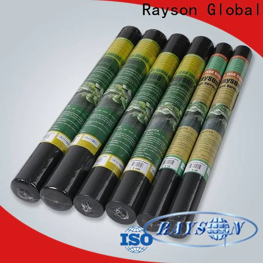Rayson high quality black garden weed barrier factory