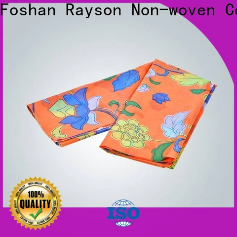 rayson nonwoven Rayson high quality nonwoven bright floral upholstery fabric factory