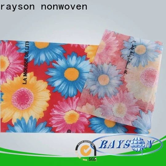 rayson nonwoven floral sofa fabric manufacturer