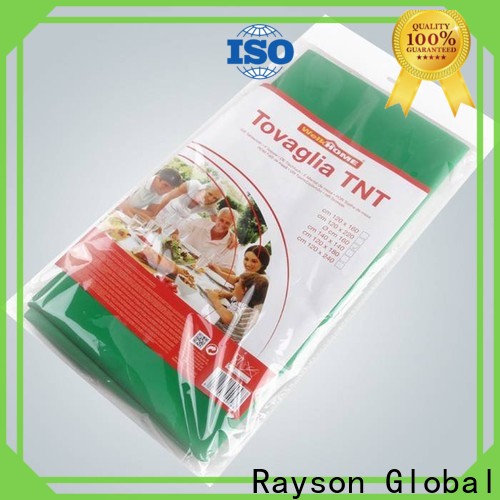 rayson nonwoven Bulk purchase custom nonwoven green disposable tablecloth in bulk
