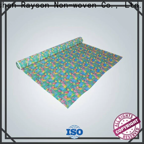 rayson nonwoven green print upholstery fabric price