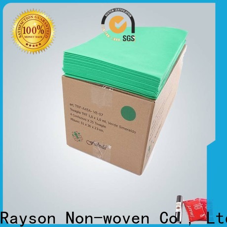 rayson nonwoven Custom ODM nonwoven white disposable tablecloths in bulk