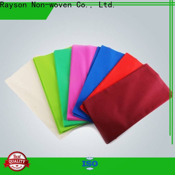 rayson nonwoven Bulk buy OEM nonwoven burgundy disposable tablecloth manufacturer