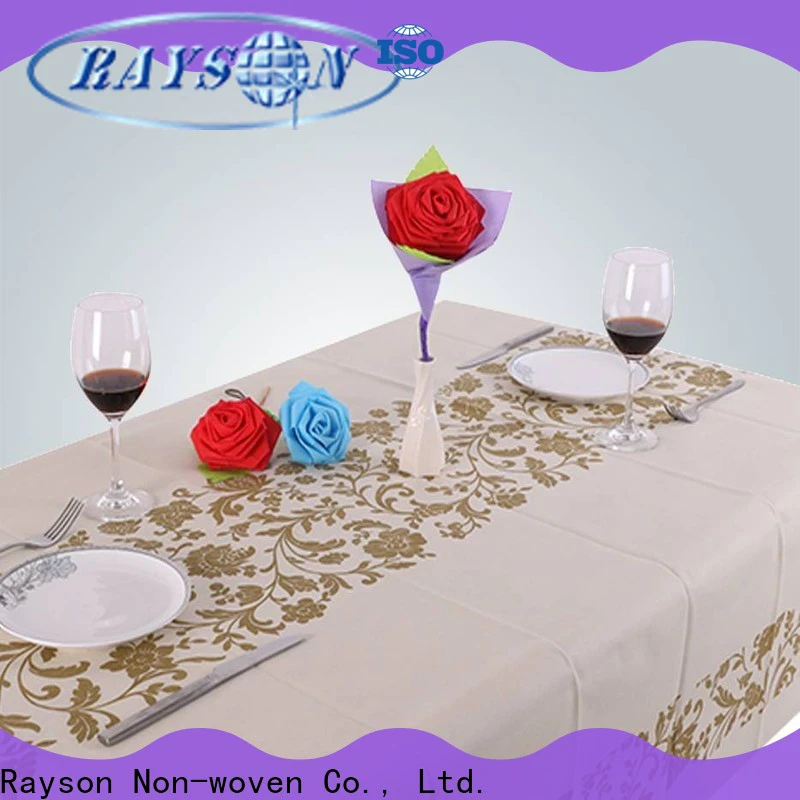 rayson nonwoven ODM nonwoven disposable table cover roll in bulk
