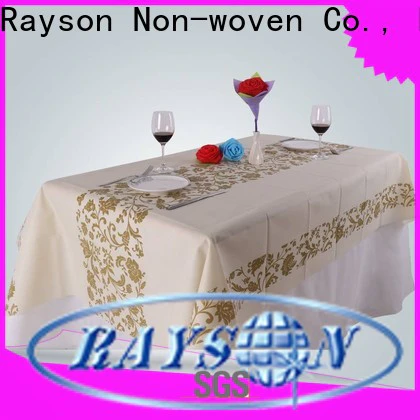 rayson nonwoven custom tablecloth with logo factory