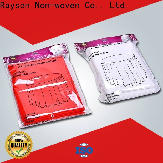 Rayson custom nonwoven disposable bulk round tablecloths price
