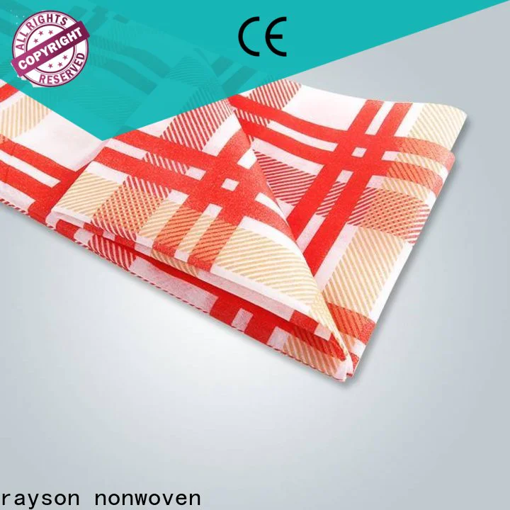 ODM high quality nonwoven disposable logo table cover factory