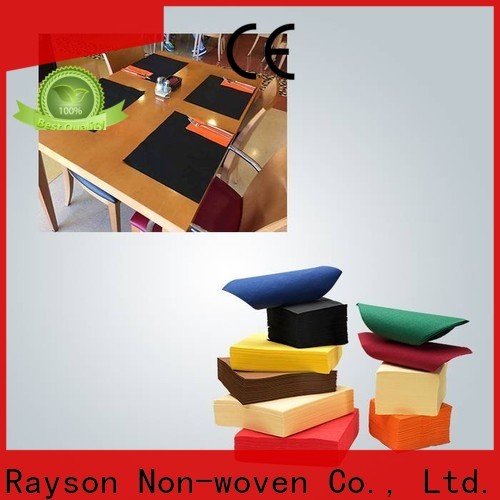 Rayson Vlies OEM Hohe Qualität Nonwoven Navy Blue Wegwerf Tischdecke Firma