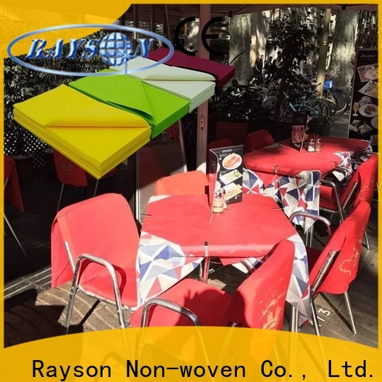 Rayson Nonwoven Rayson Bulk Acquista il miglior fornitore di tovaglia tessuto TNT non tessuto fornitore