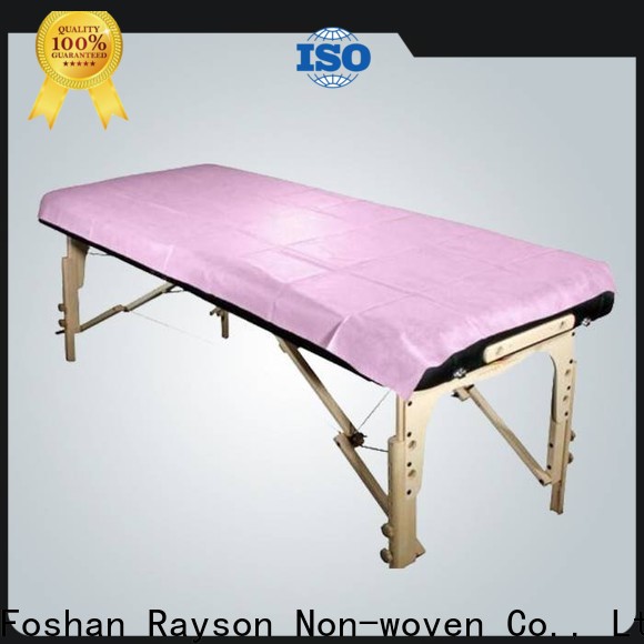 rayson nonwoven Custom best nonwoven spa bed sheets wholesale in bulk