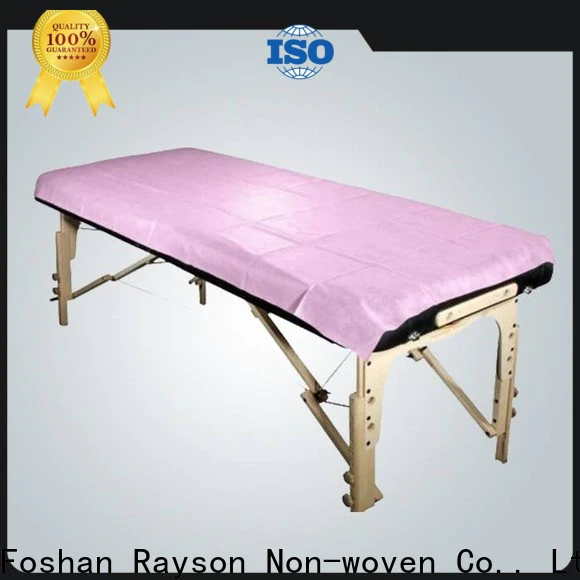 rayson nonwoven Custom best nonwoven spa bed sheets wholesale in bulk