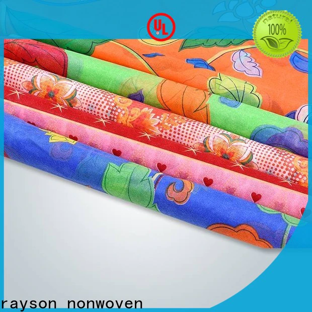 rayson nonwoven floral print upholstery fabric manufacturer