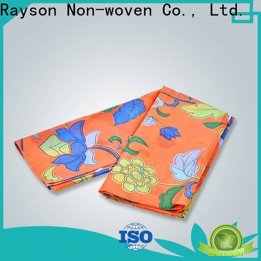 Tela de tapicería de impresión grande no tejida de Rayson a granel