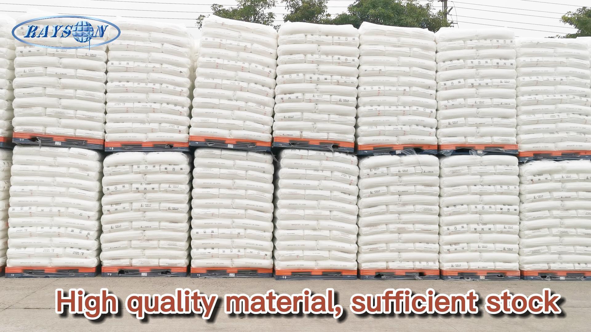 Sufficient stock of Pp material for making spunbond non woven fabric