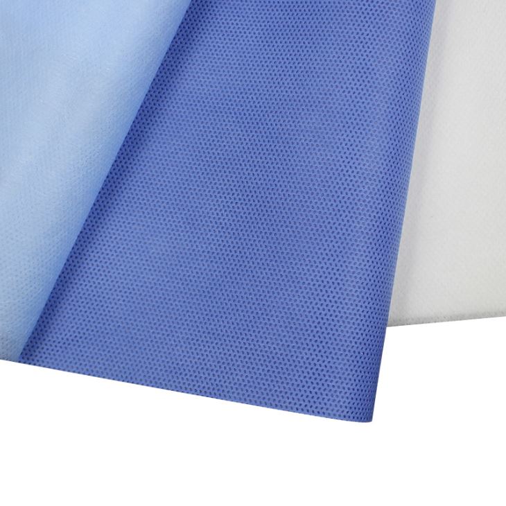 30gram Blue Color  SMS Nonwoven Fabric For Medical Bed Sheet