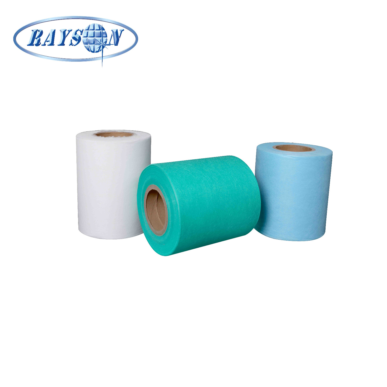 video-Breathable medical blue SMS non woven fabric for making face mask-rayson nonwoven-img-1