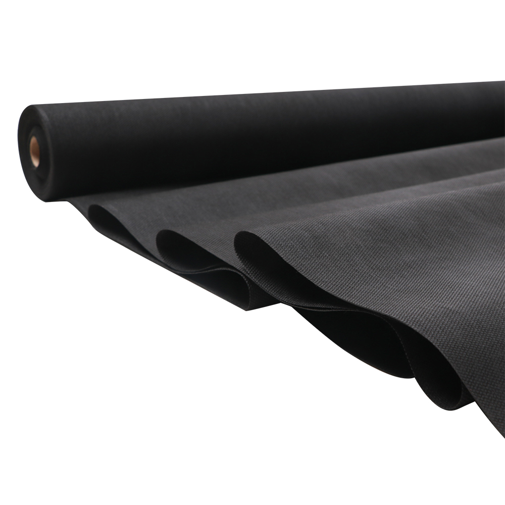 video-Good quality light weight spunbond non woven weed control fabric in black brown color-rayson 