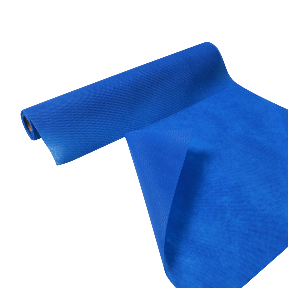 Navy blue non woven table runner pre-ct at 120cm