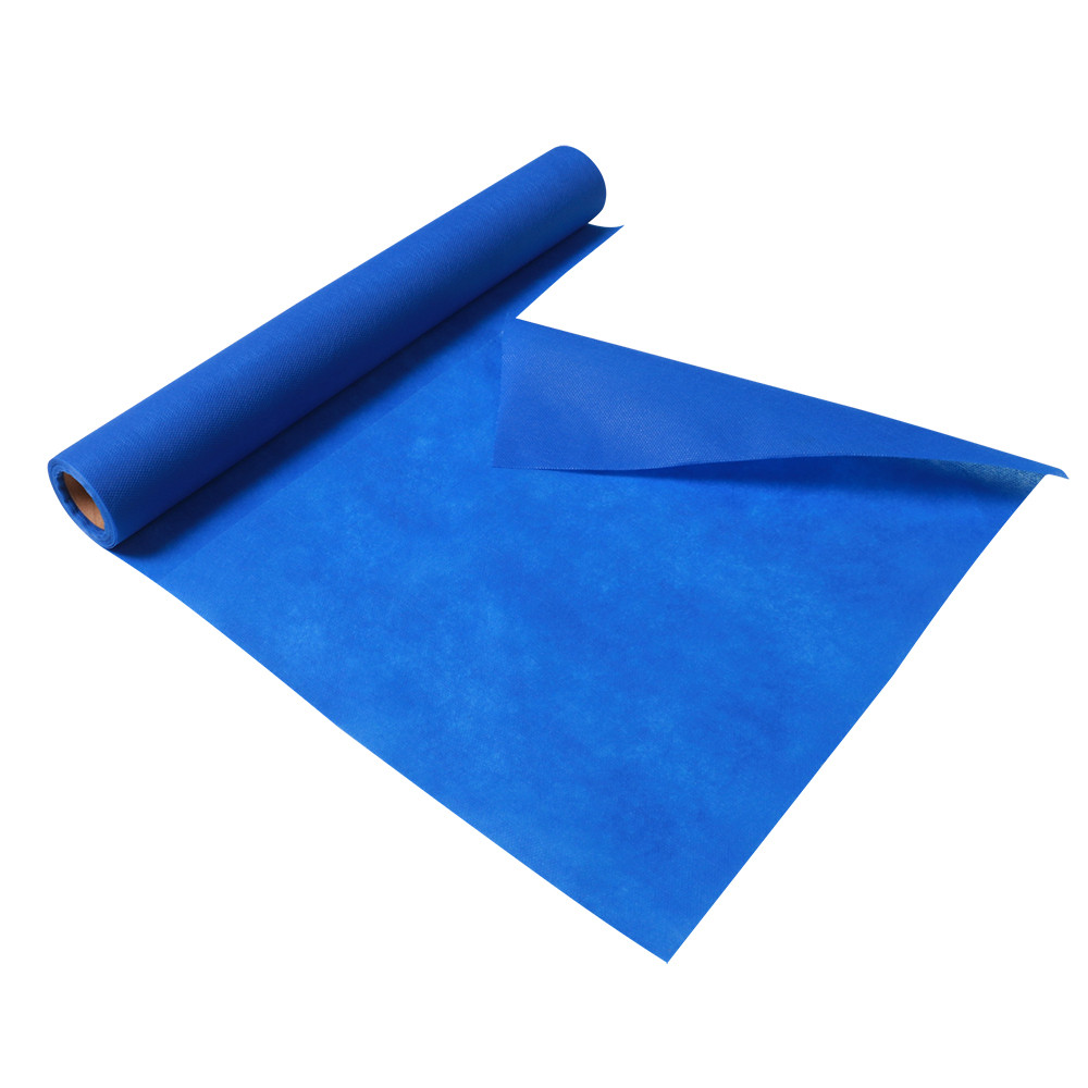 video-Navy blue non woven table runner pre-ct at 120cm-rayson nonwoven-img