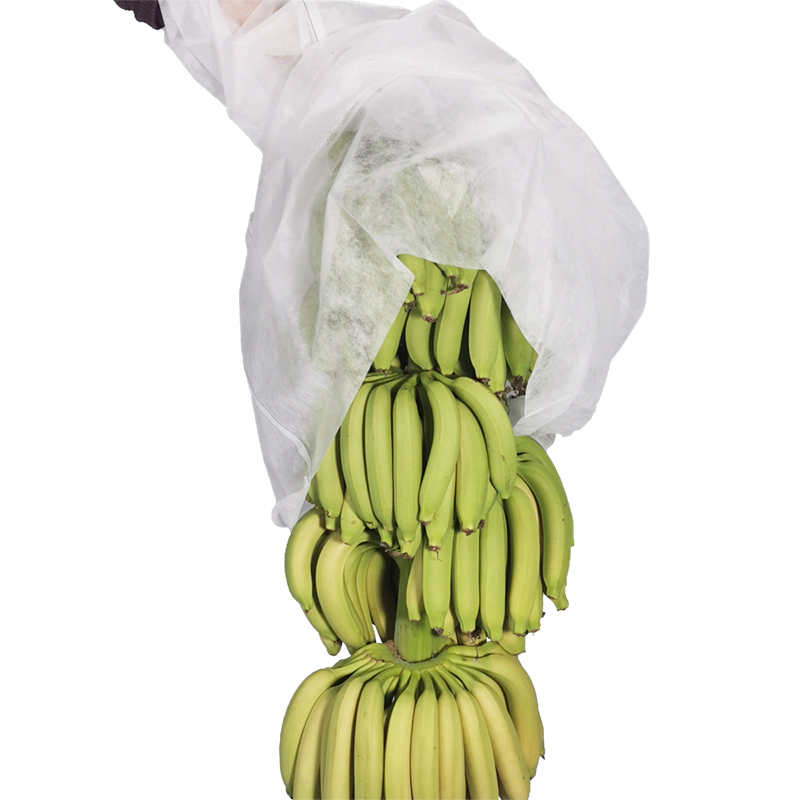 Factory price UV resistant PP spunbond  non woven banana bag in white color