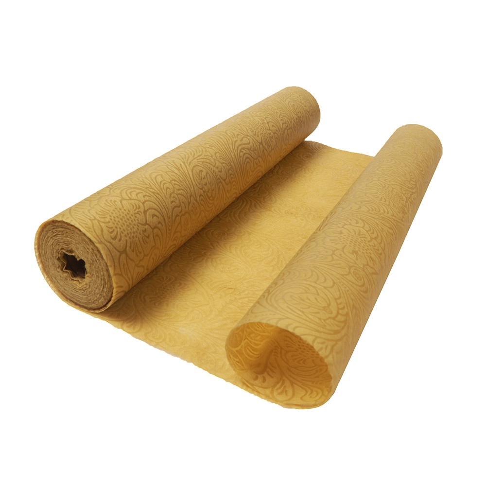 product-Best China factory sunflower embossed nonwoven tablecloth in gold color Factory Price-rayson