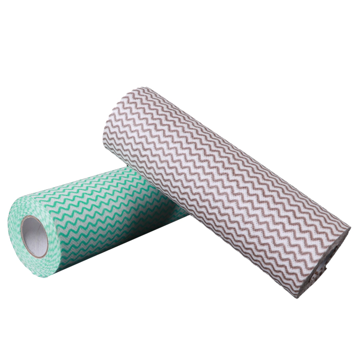 Evironment friendly biodegradable spunlace nonwoven fabric viscose / polyester fiber