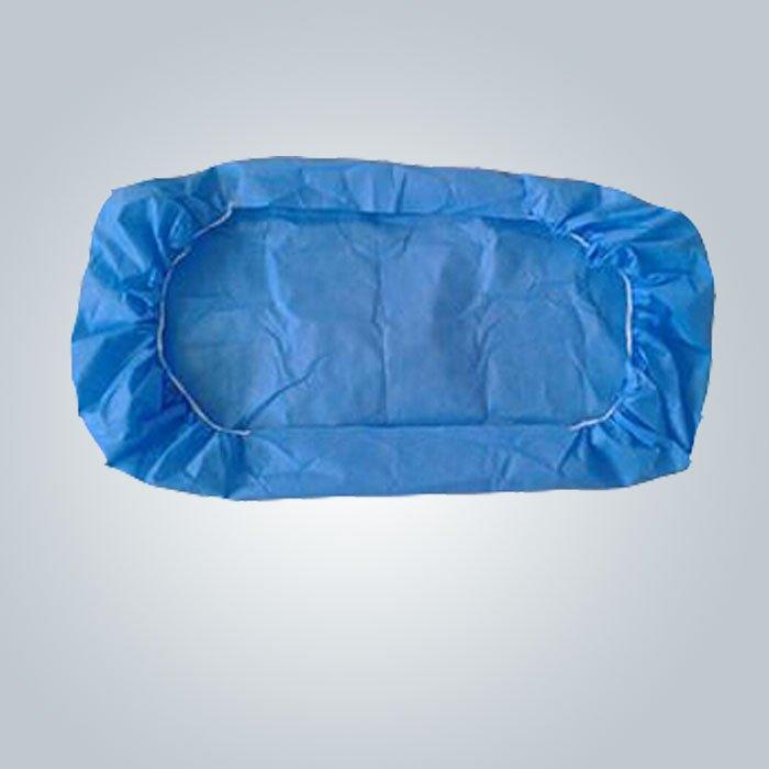 rayson nonwoven,ruixin,enviro-High-quality 50 Gr Blue Nonwoven Bed Cover With Elastic Band No Smell 