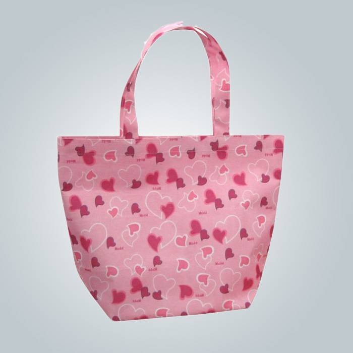 エコ印刷パターンを持つフレンドリーなポリプロピレン不織布ショッピング バッグ