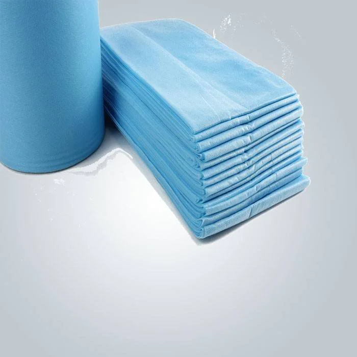 product-rayson nonwoven-Medical Clean Blue Color 3 PLY Disposable Non Woven Bedsheet For One Time U-2