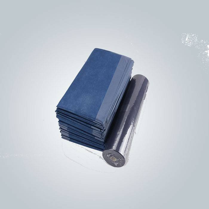 Fonksiyon Antibakteriyel Mavi Renkli Katmanlı Dokusuz Kumaş, Çarşaf Katlamasında Kullanılmıştır