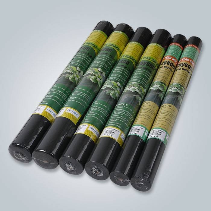 Anti-UV 60gsm Black Color Garden Weed Control Used In The Garden