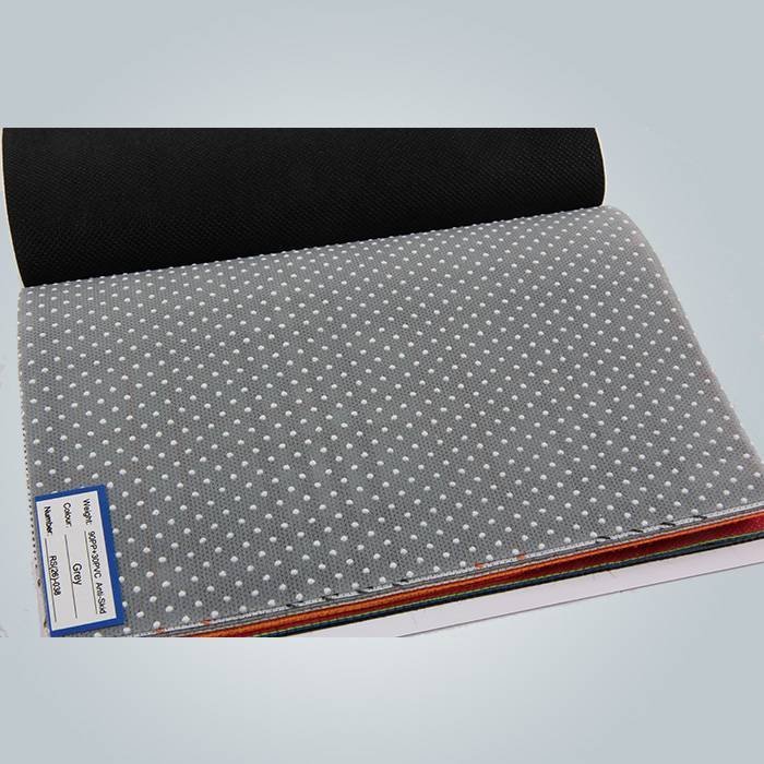 150 Gramm schwarze PVC-Punkt anti-Rutsch-Vlies für Matratzenbezug