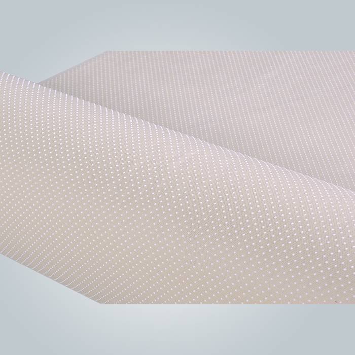 Mattress backing spunbond non slip non woven fabric PVC coated