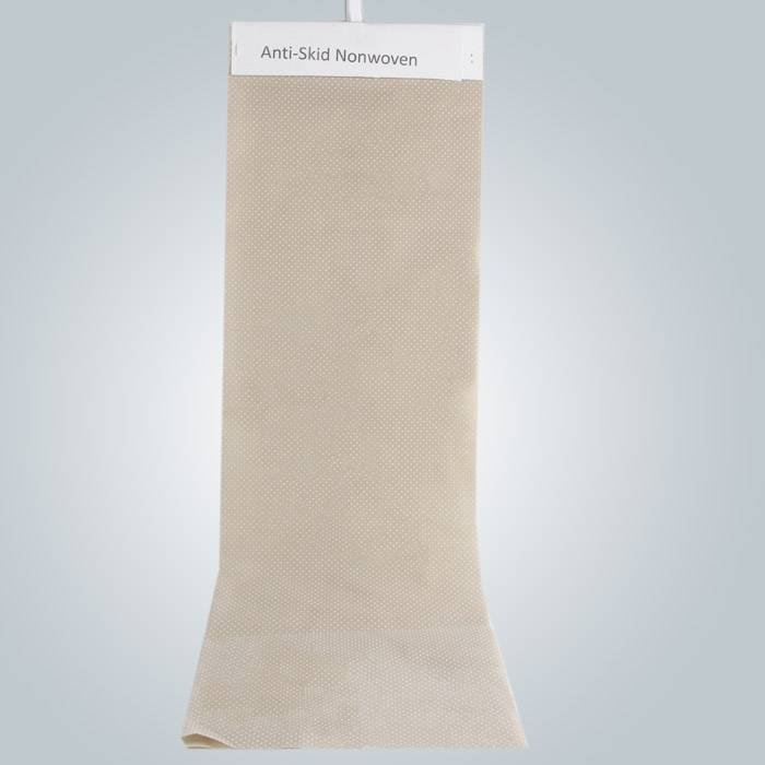 PVC Noktalı Kaymayı önleyici Kumaş Dokunmamış Kaymaz Kumaş Terlikte kullanın