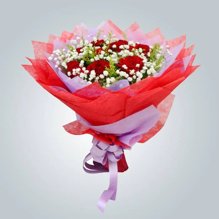 Colorful Non Woven PP Florist Wrapping Paper Supplies