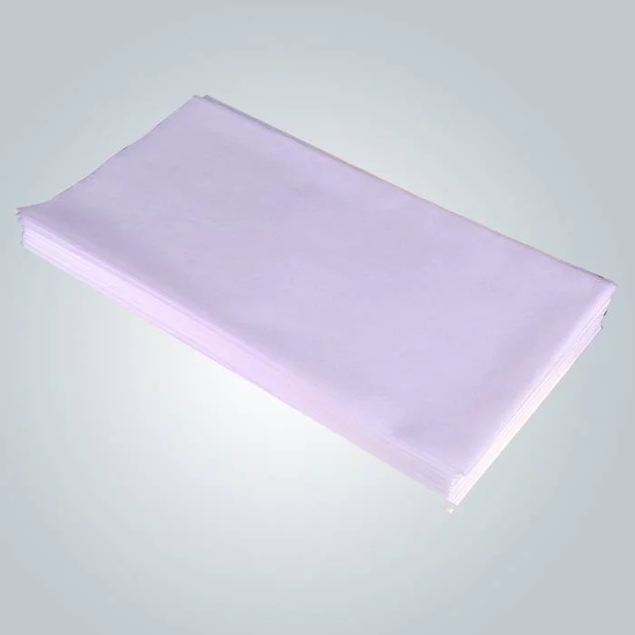 product-rayson nonwoven-Disposable White Polypropylene Nonwoven Exam Massage Table Sheet 75 x 180 cm-2